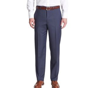SOLD Canali Men’s 100% Wool Flat Front Dress Pants Blue 38/56 Designer